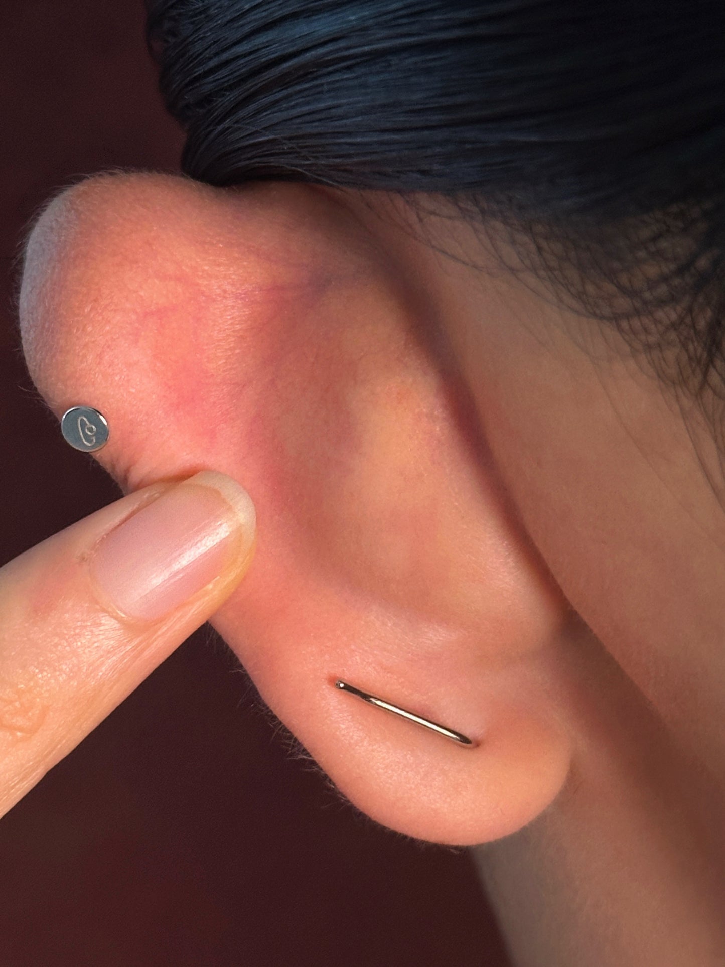 Gold-plated 925 sterling silver Petal Curve Ear Climbers