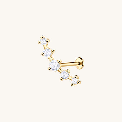 Star Cluster Flatback Earring