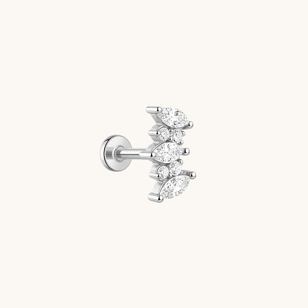 Everglow Cluster Flatback Earring