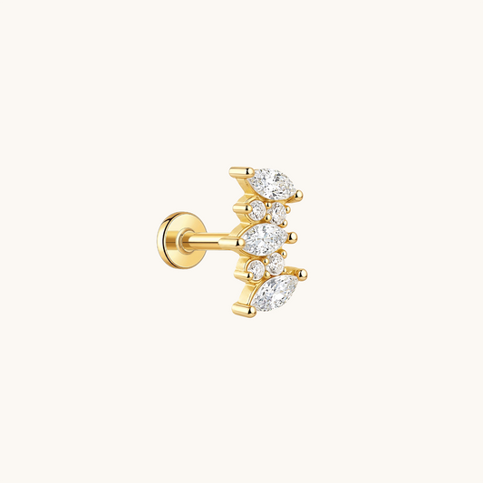 Everglow Cluster Flatback Earring