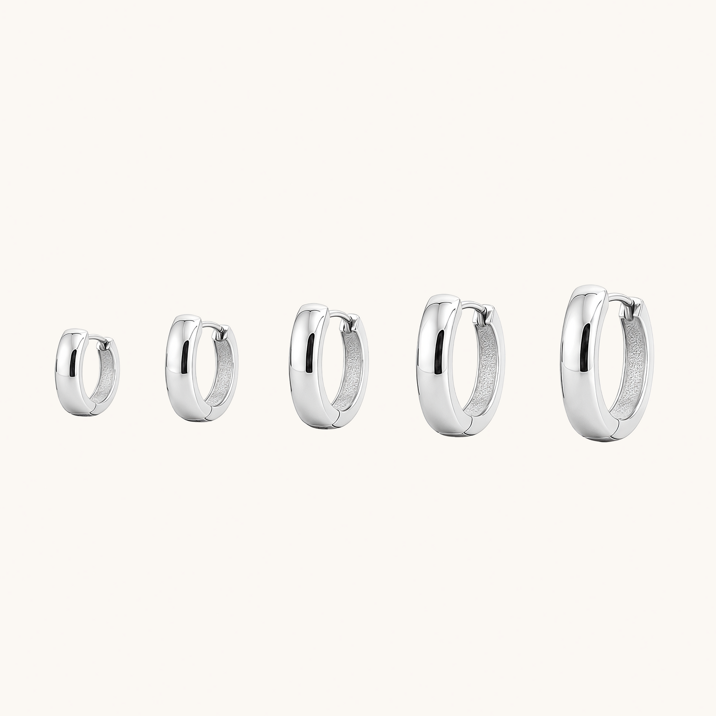Chunky Dome Hoop Earrings