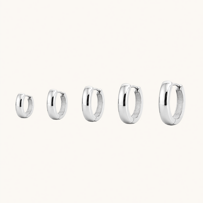 Chunky Dome Hoop Earrings