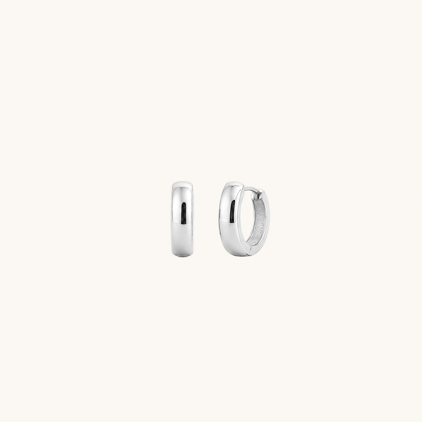 Chunky Dome Hoop Earrings