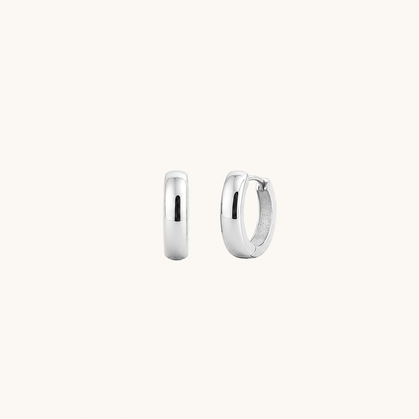 Chunky Dome Hoop Earrings