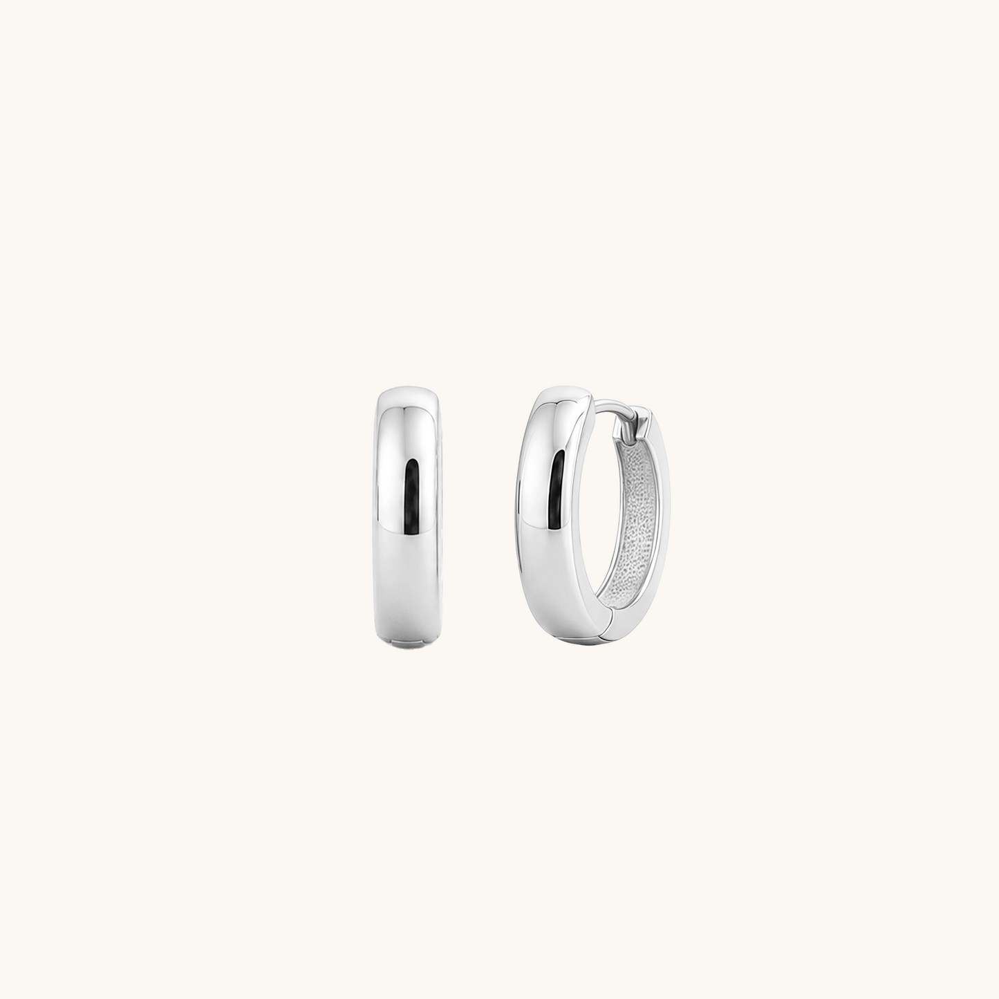 Chunky Dome Hoop Earrings
