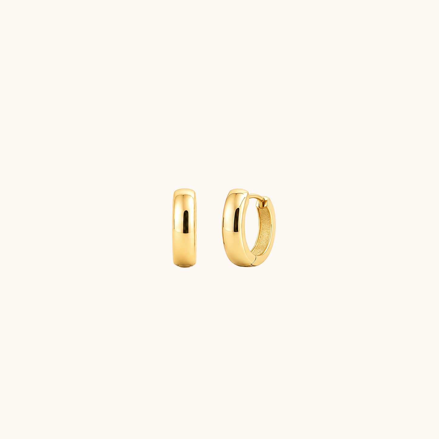 Chunky Dome Hoop Earrings