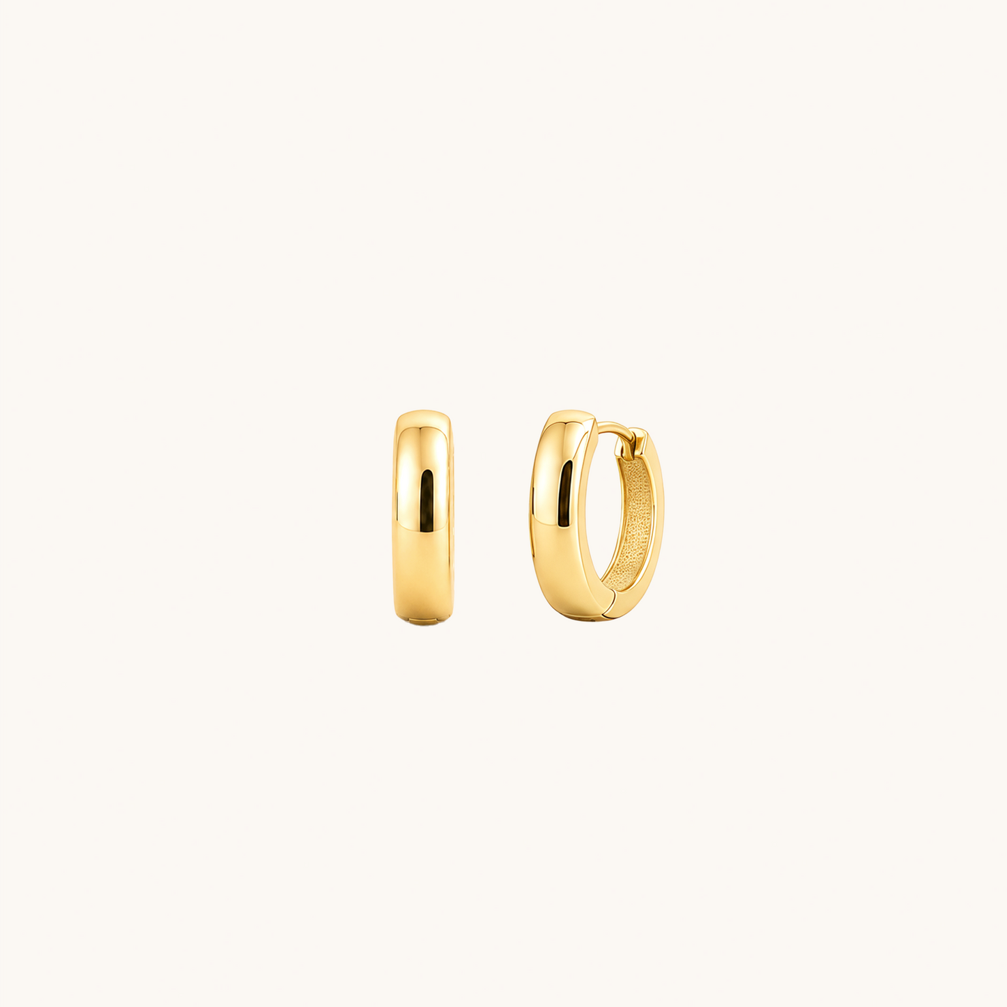 Chunky Dome Hoop Earrings