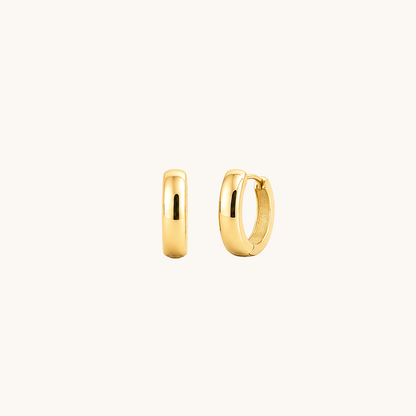 Chunky Dome Hoop Earrings