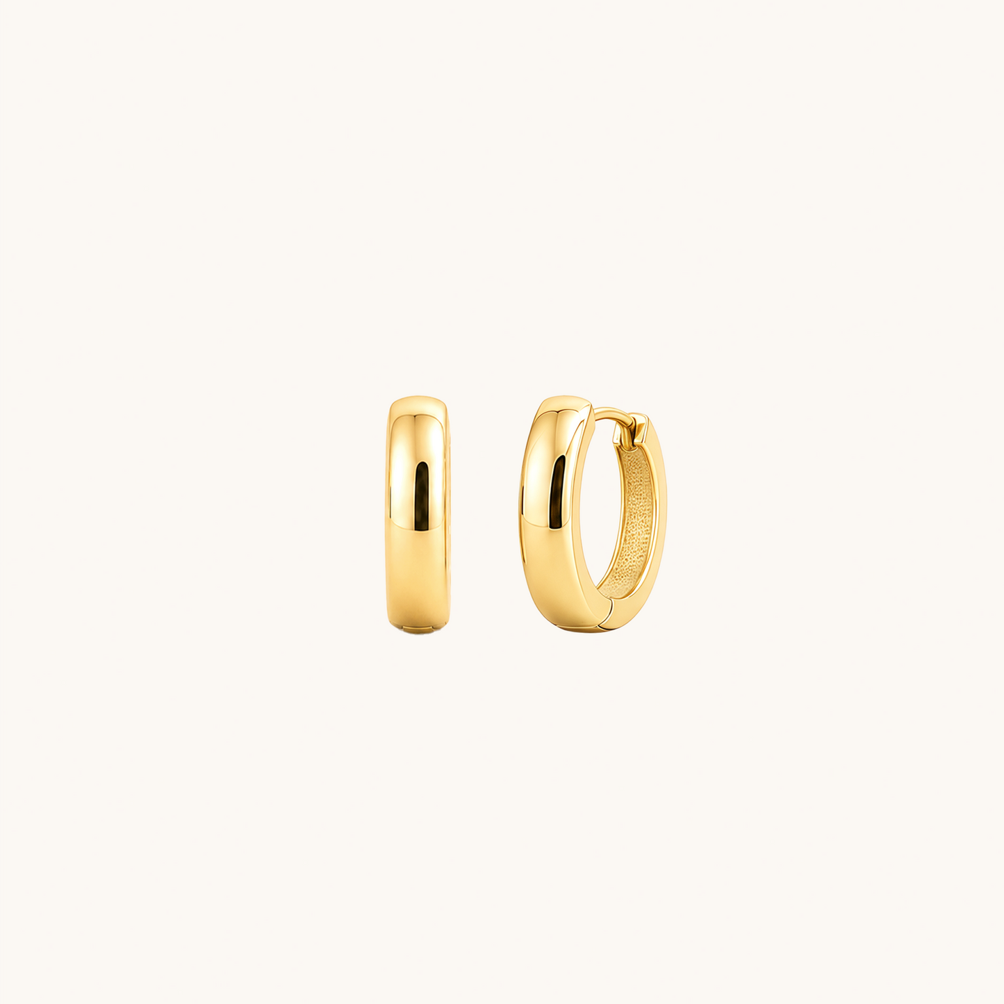 Chunky Dome Hoop Earrings