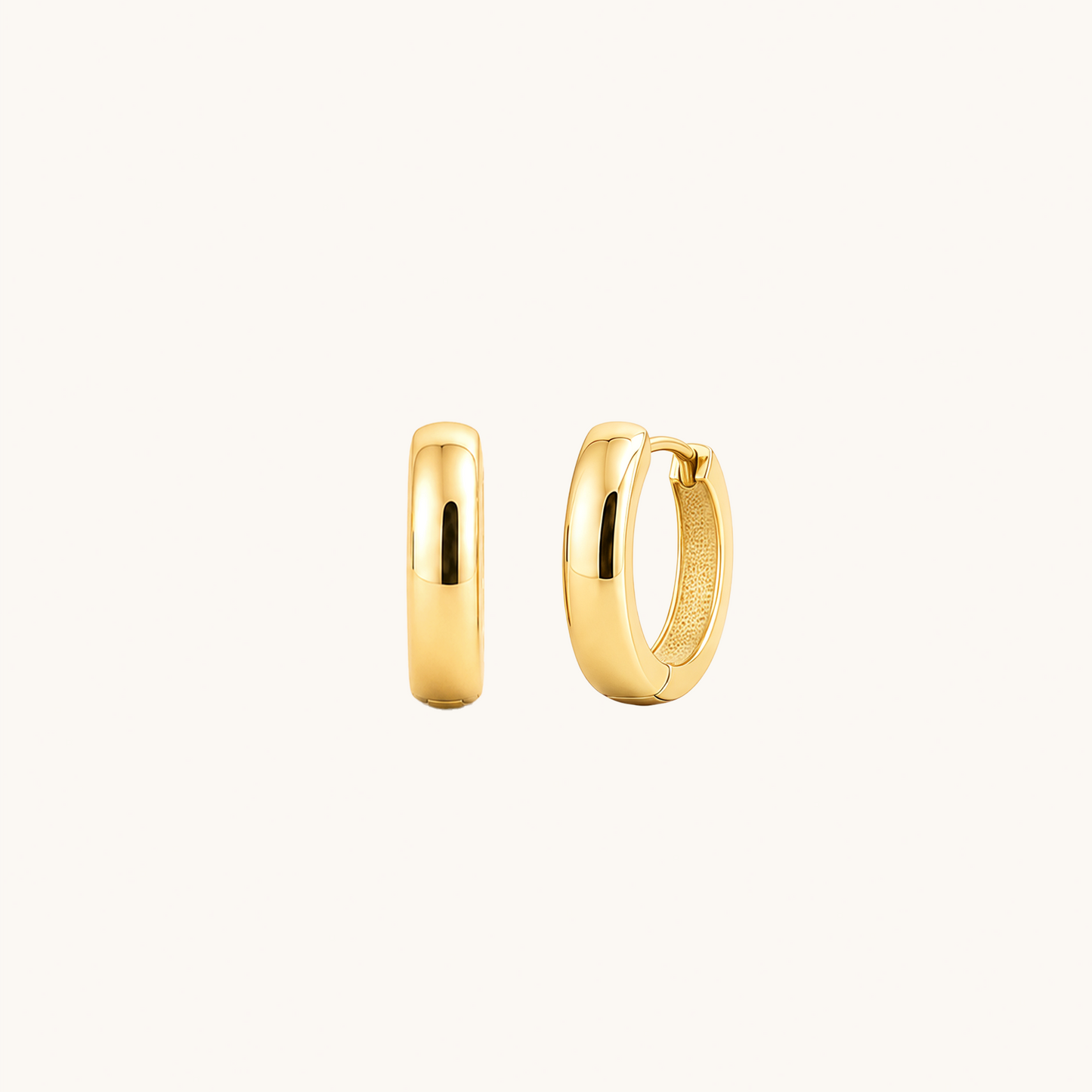 Chunky Dome Hoop Earrings