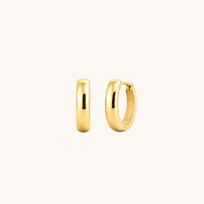 Chunky Dome Hoop Earrings