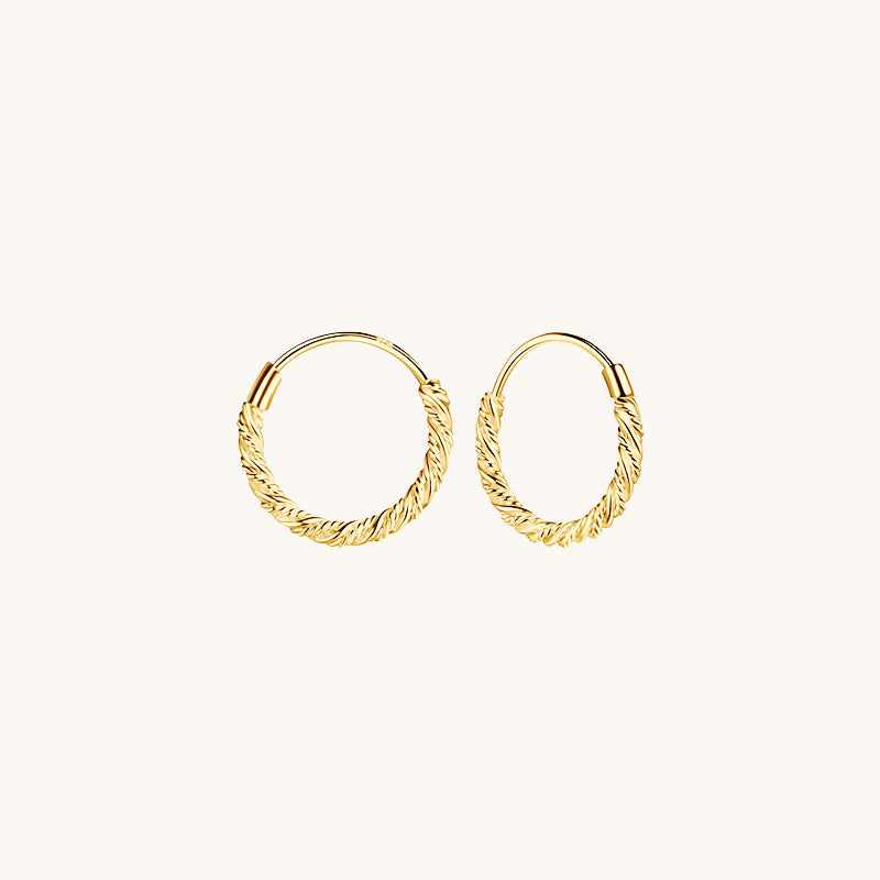 Solaire Twist Hoops