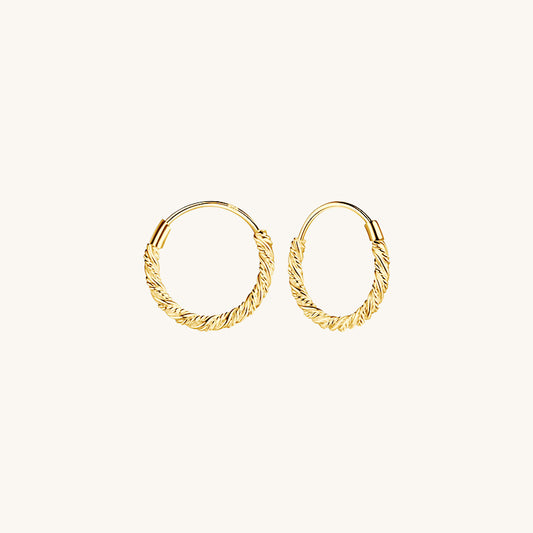 Solaire Twist Hoops
