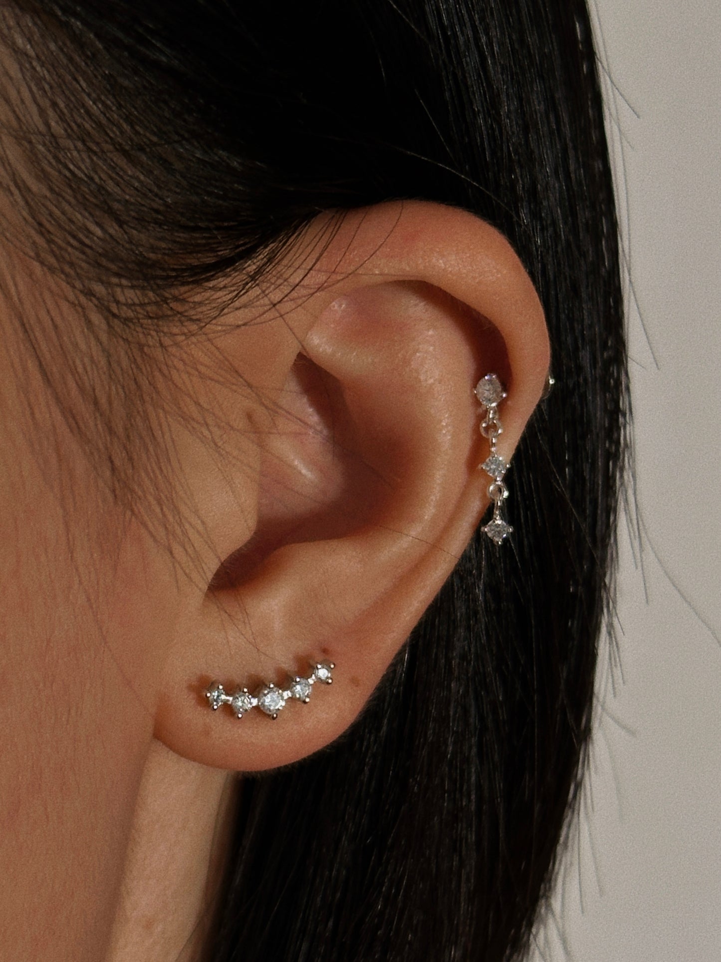 Star Cluster Flatback Earring