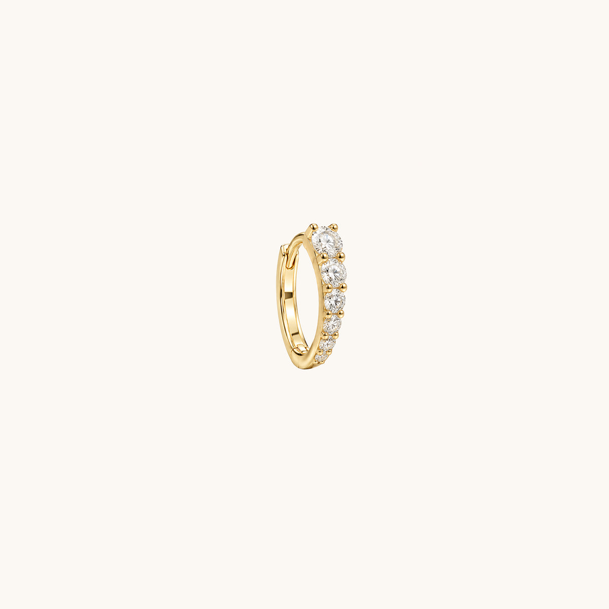 Rodin’s Curve Moissanite Hoops