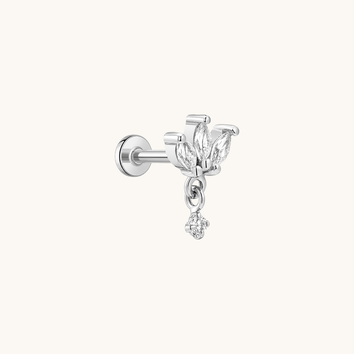 Marquise Dangle Flatback Earring