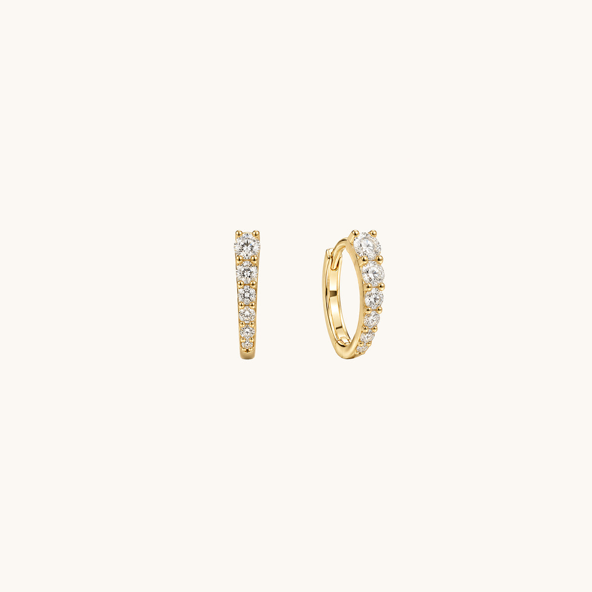 Rodin’s Curve Moissanite Hoops
