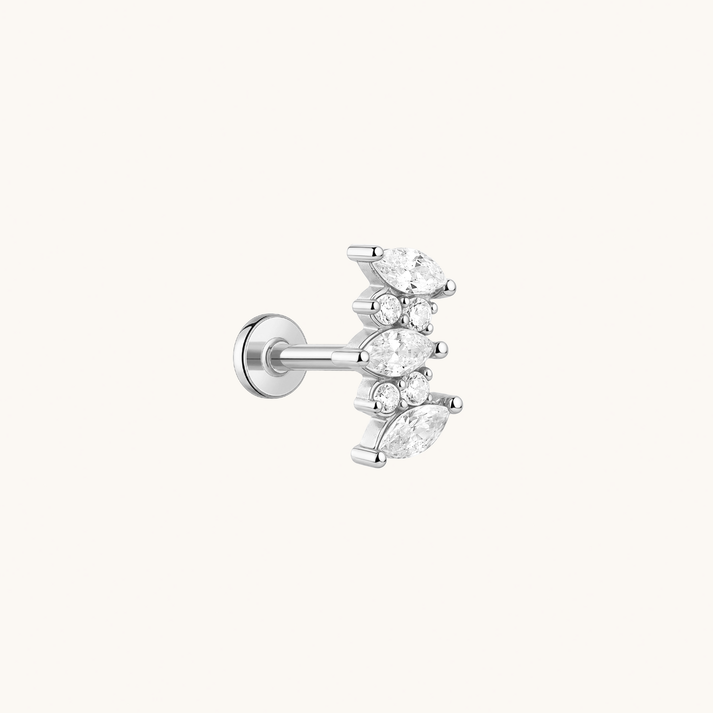 Everglow Cluster Flatback Earring