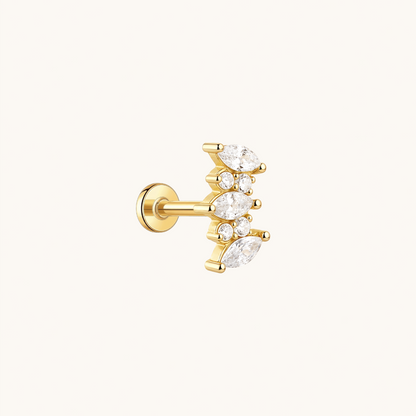 Everglow Cluster Flatback Earring