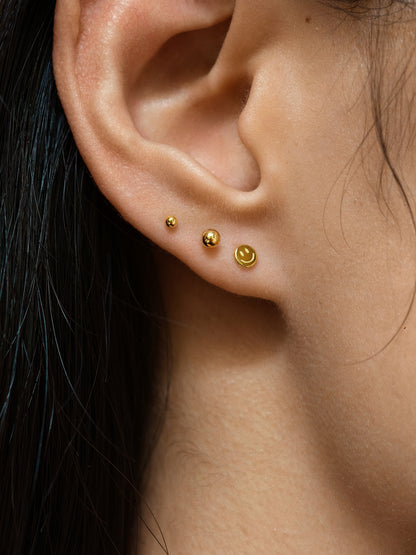 Ball Flatback Earring