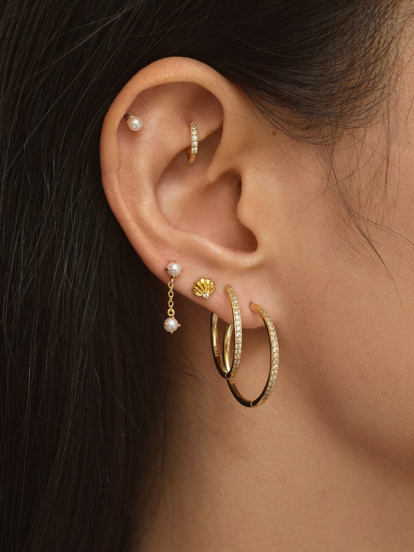 Pearl Drop Flatback Earring