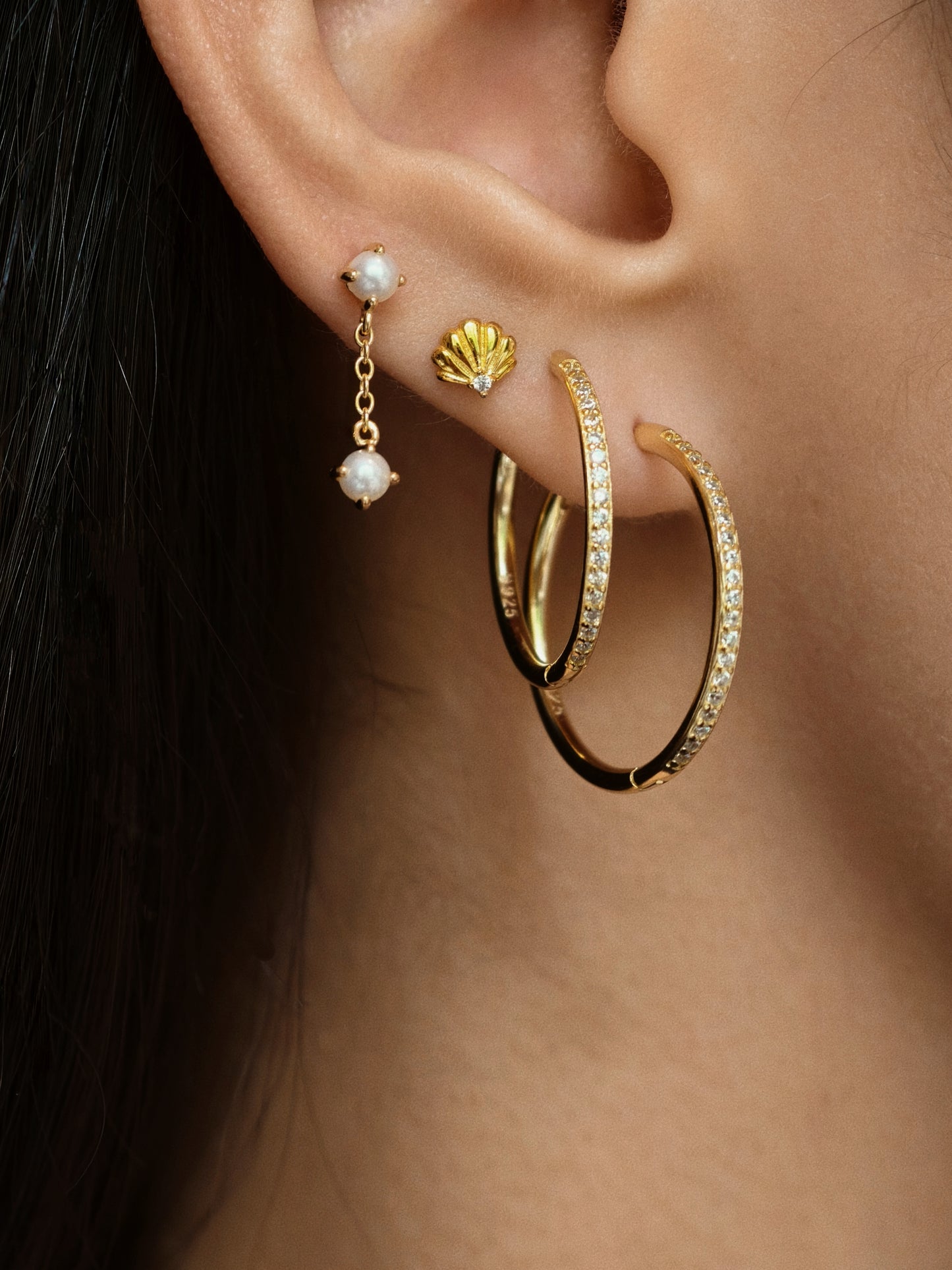 Pearl Drop Flatback Earring