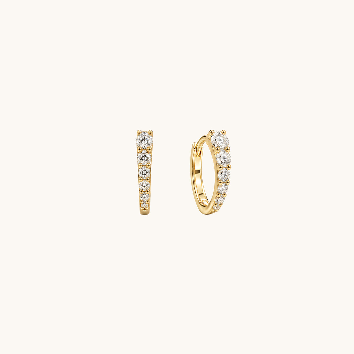 Rodin’s Curve Moissanite Hoops
