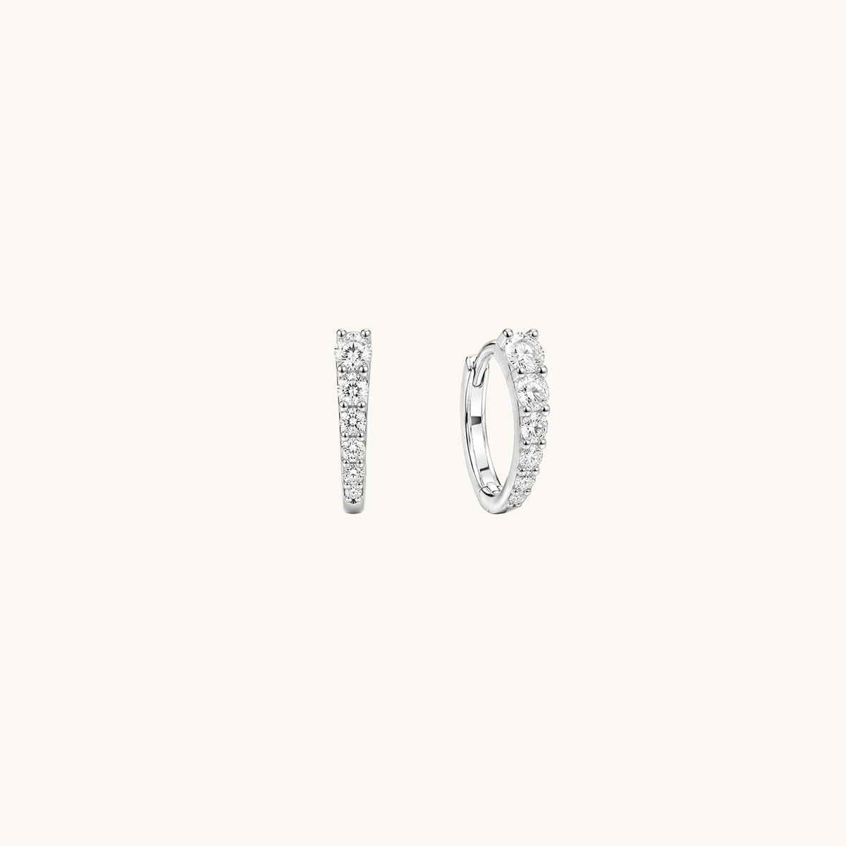 Rodin’s Curve Moissanite Hoops
