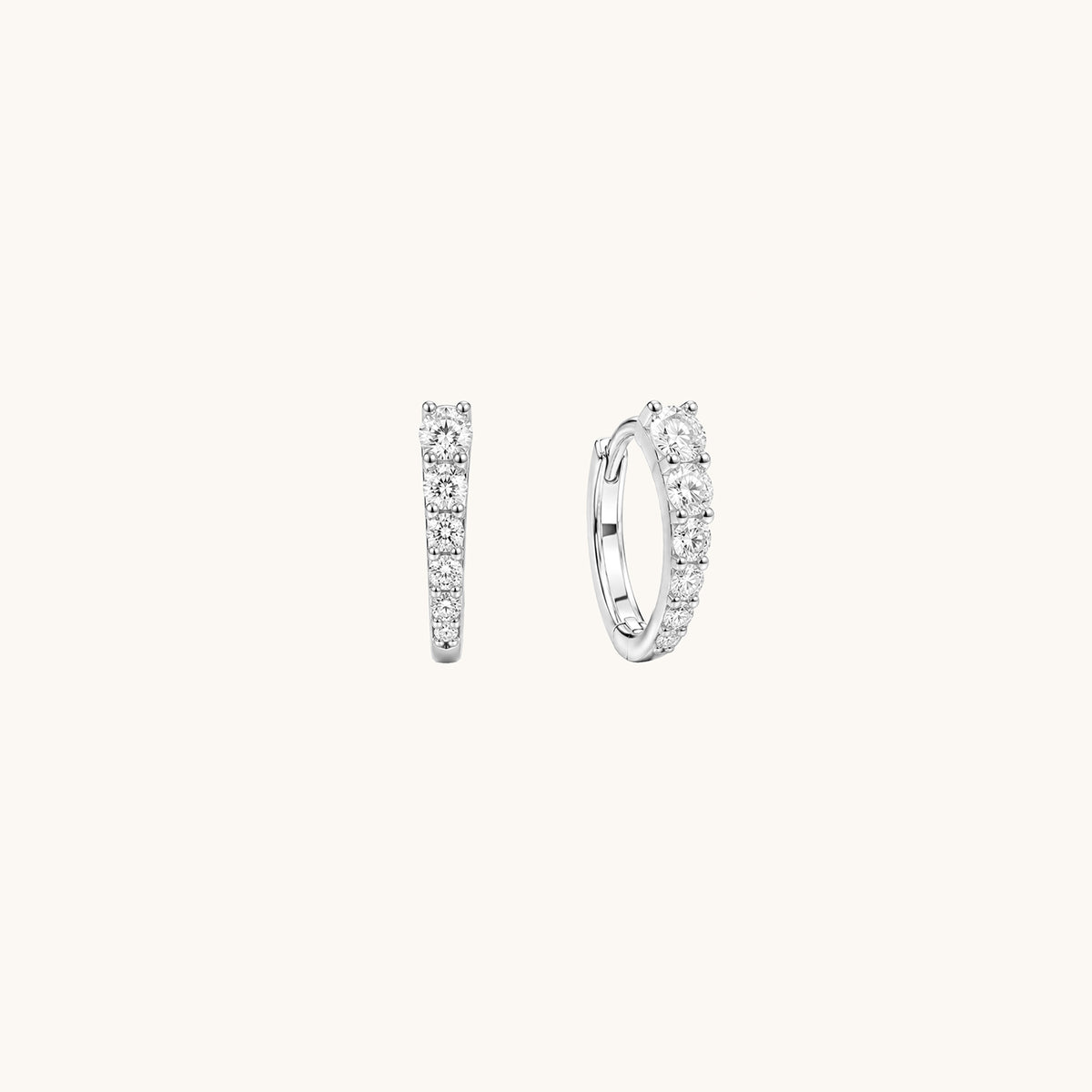 Rodin’s Curve Moissanite Hoops