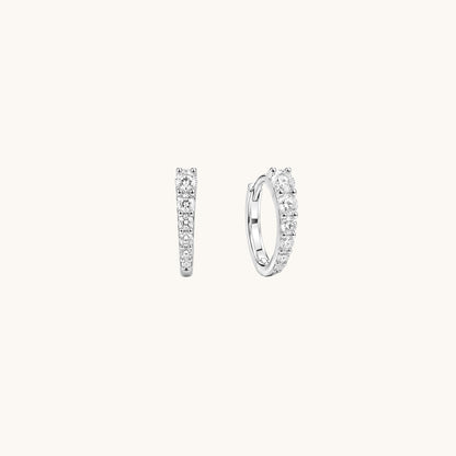 Rodin’s Curve Moissanite Hoops