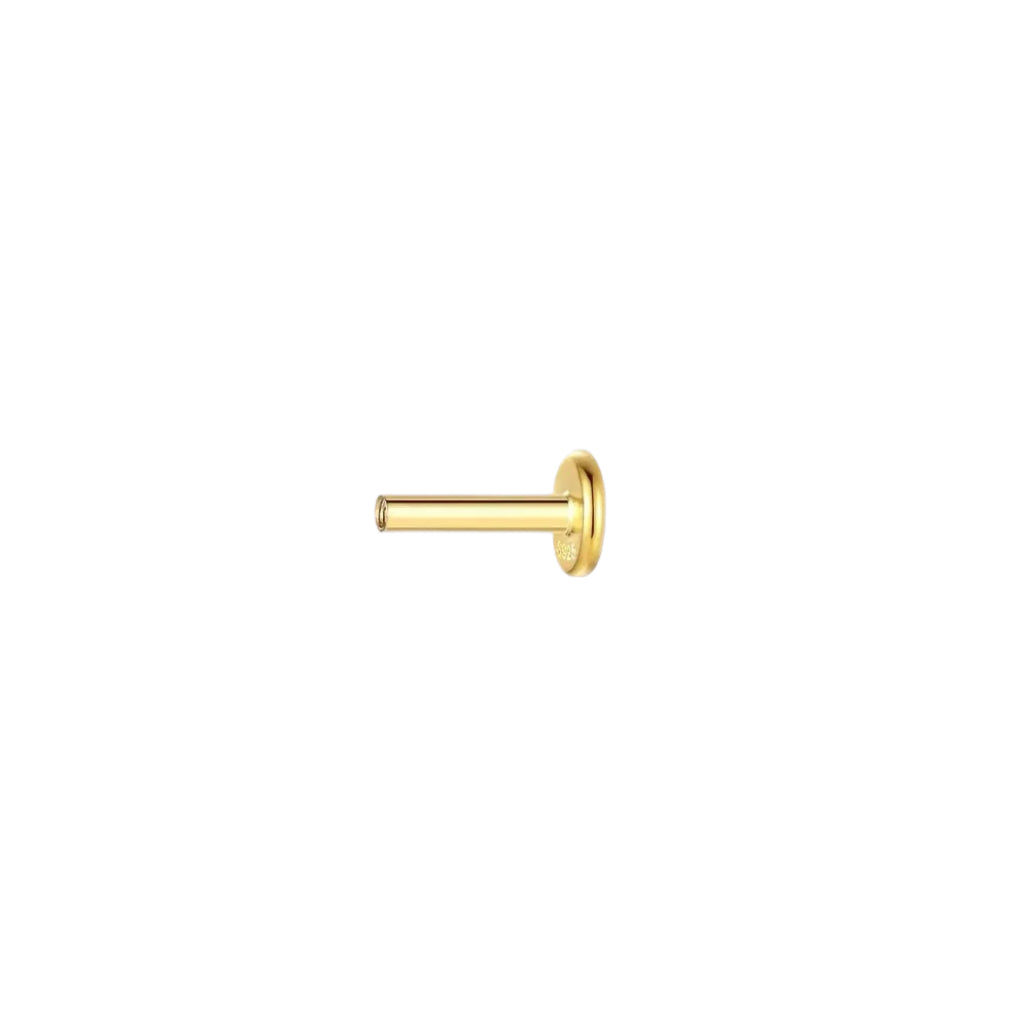 Gold-plated 925 sterling silver Solid 925 Flatback Backing