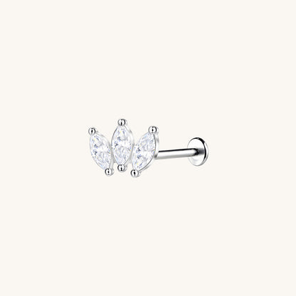 Marquise Trio Flatback Earring
