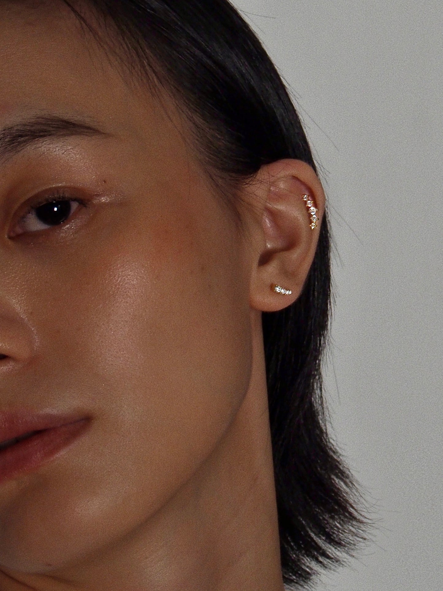 Star Cluster Flatback Earring