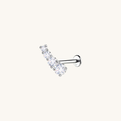 Gradient Curve Flatback Earring