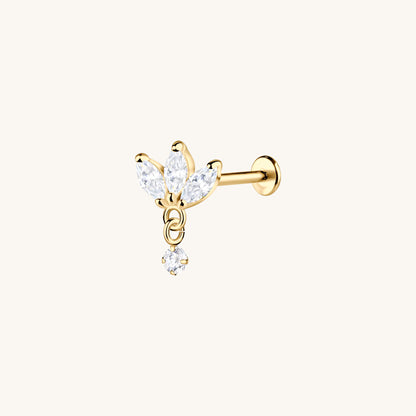 Marquise Dangle Flatback Earring