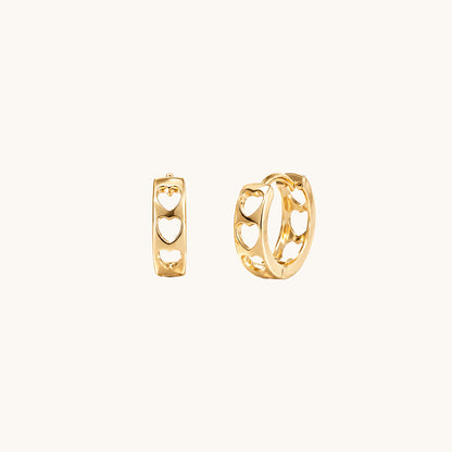 Airy Love Huggie Hoops