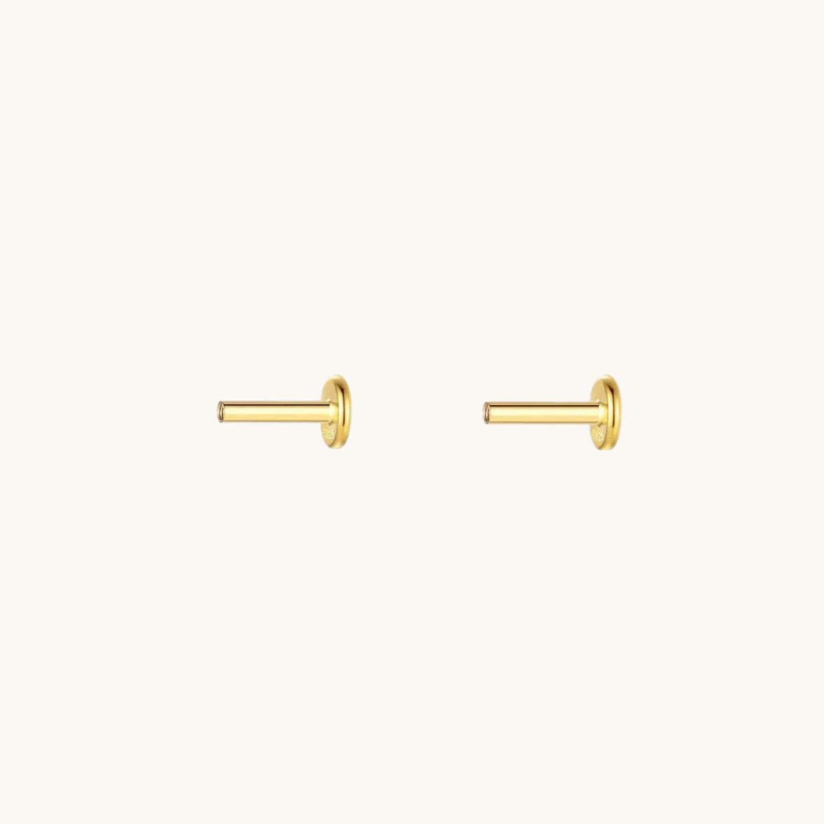 Gold-plated 925 sterling silver Titanium Flatback Backing Gold