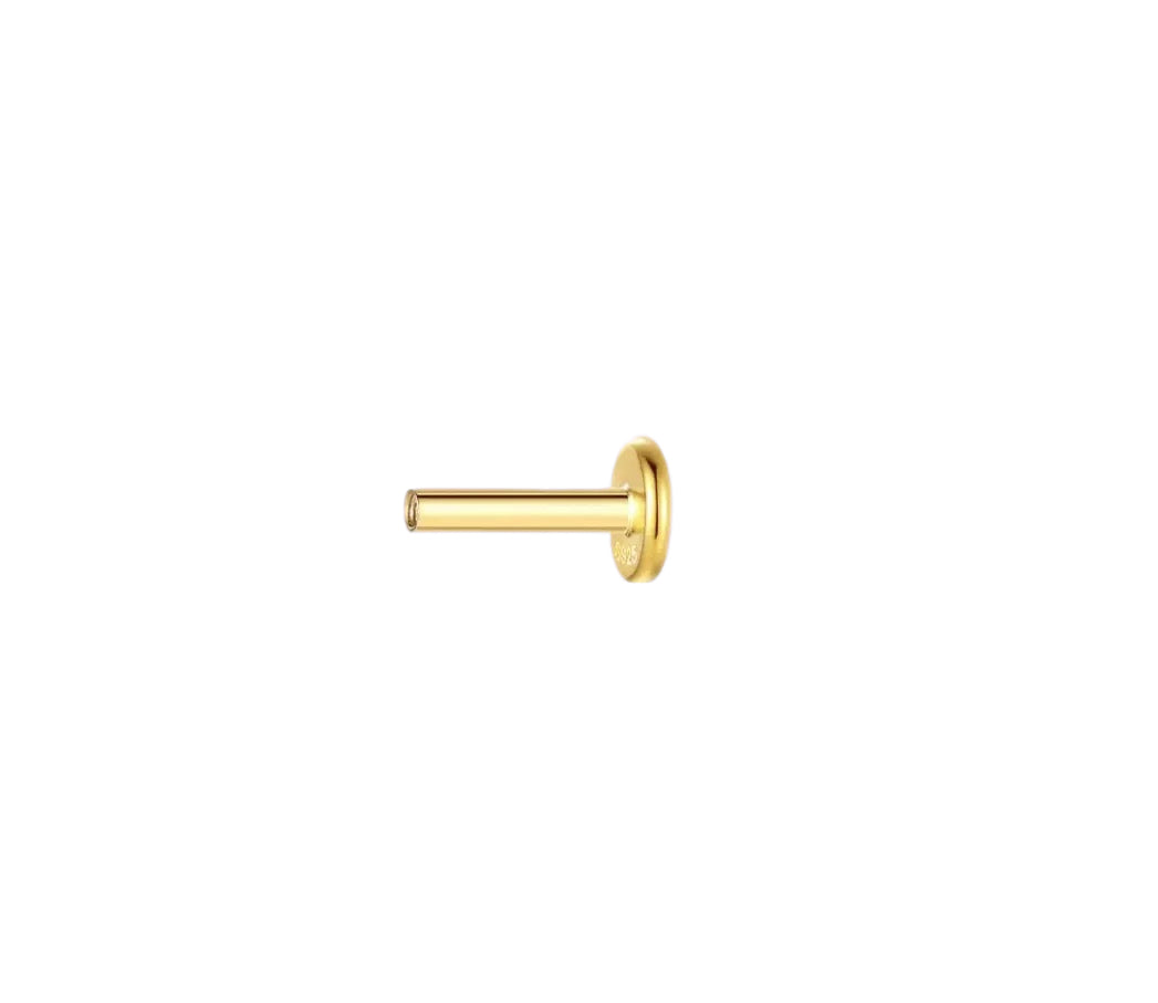 Gold-plated 925 sterling silver Solid 925 Flatback Backing