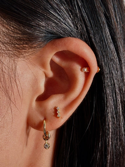 Pearl Flatback Earring