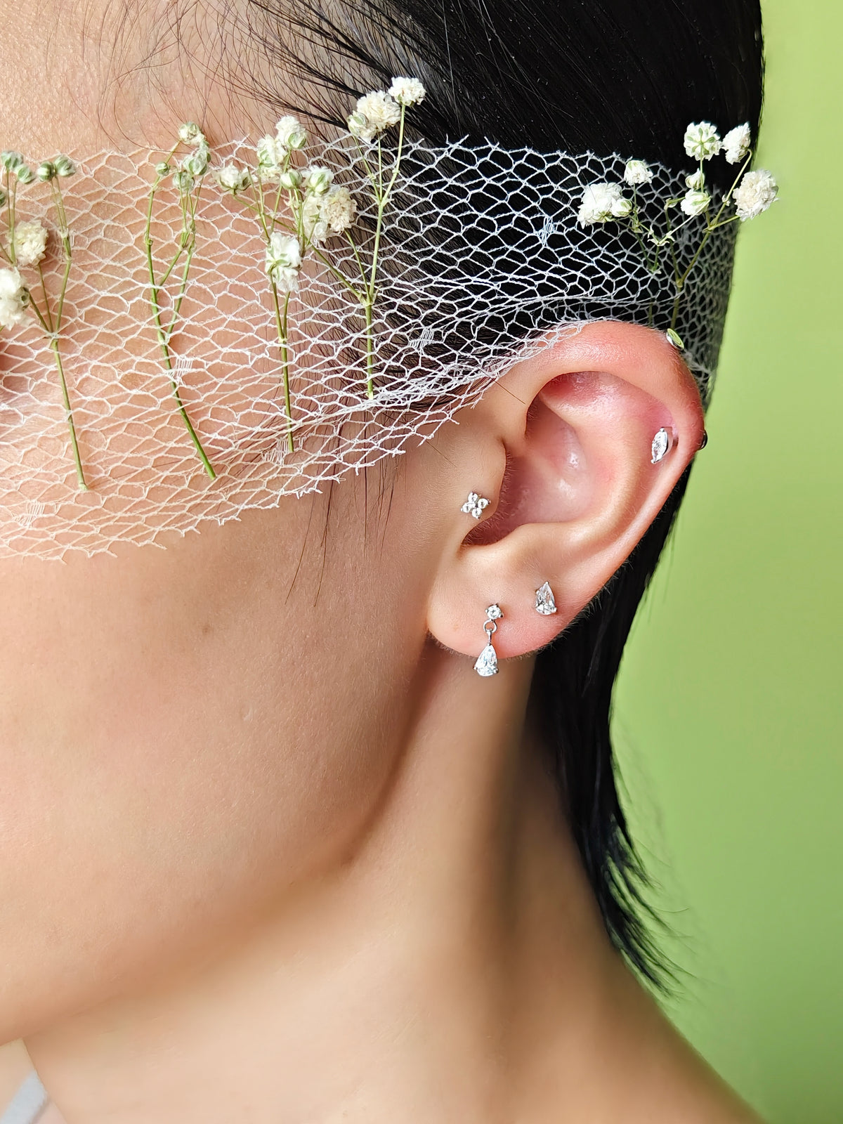 Lumi Drop Flatback Earring