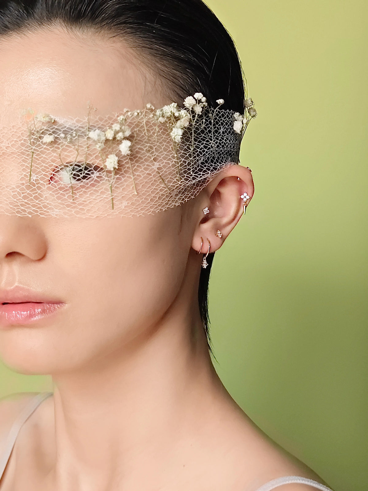 Lucky Clover Hoop Earrings