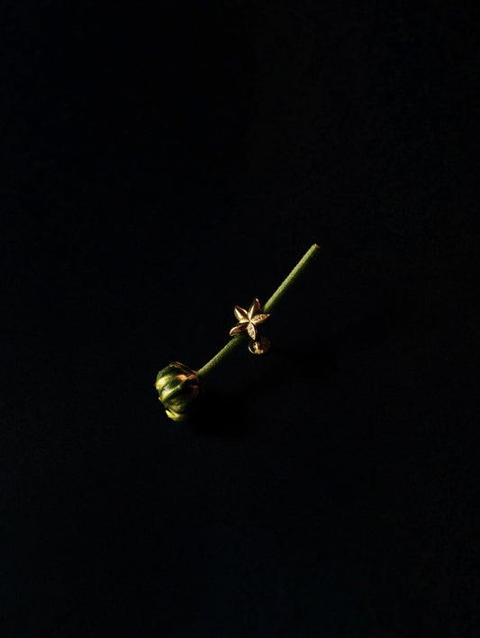 Bauhinia Blossom Flatback Earring