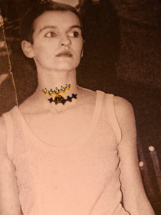 Flat lay of Star Cluster Flatback Earring