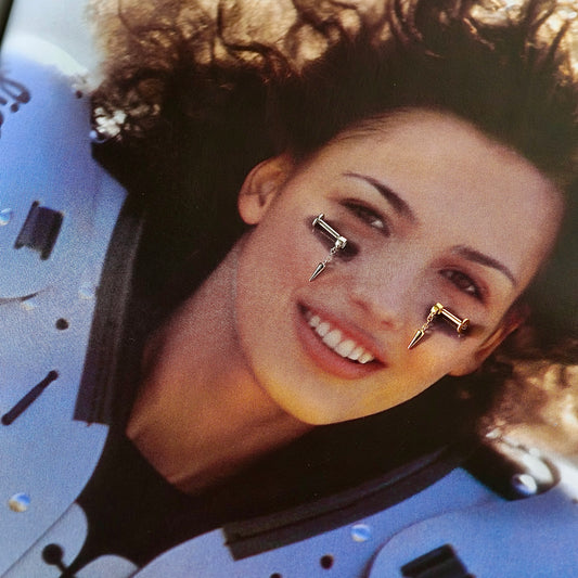 Dangle Spike Flatback Earring