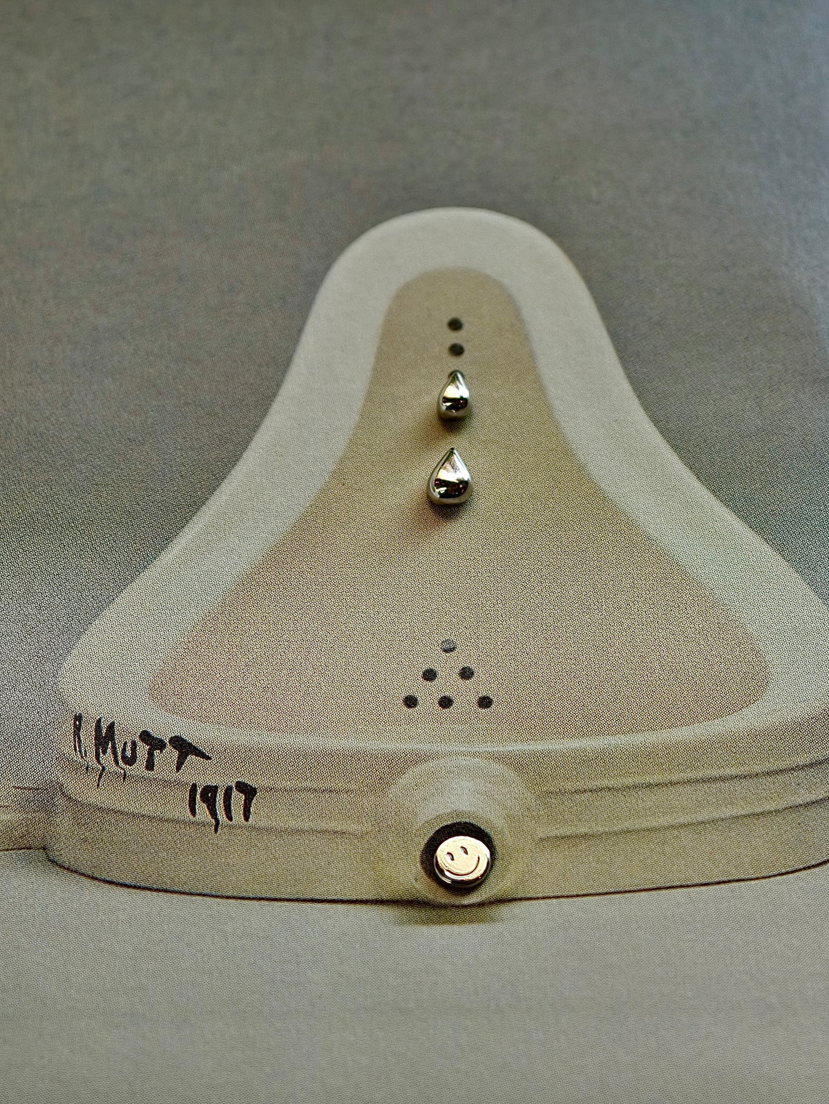 Gold-plated 925 sterling silver Teardrop Flatback Earring