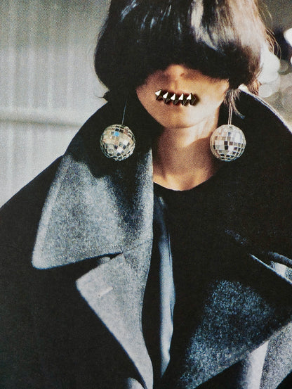 Pyramidal Punk Flatback Earring