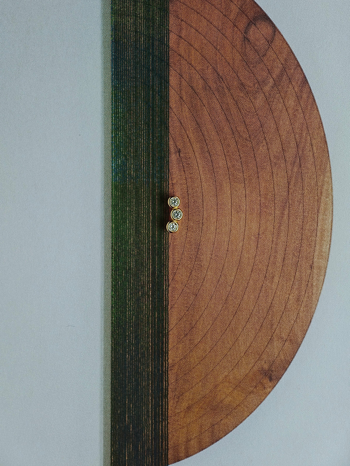 Moisasanite Bezel Curve Flatback Earring