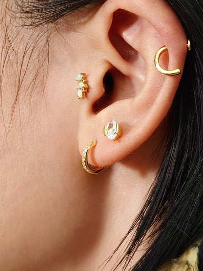 Rodin’s Caress Flatback Earring - A Pierce of Life