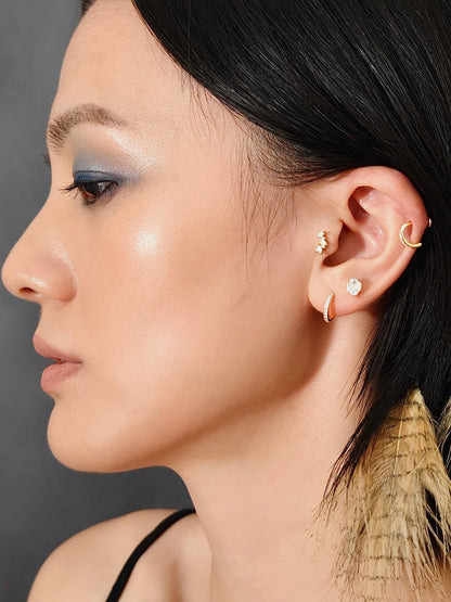Rodin’s Caress Flatback Earring - A Pierce of Life