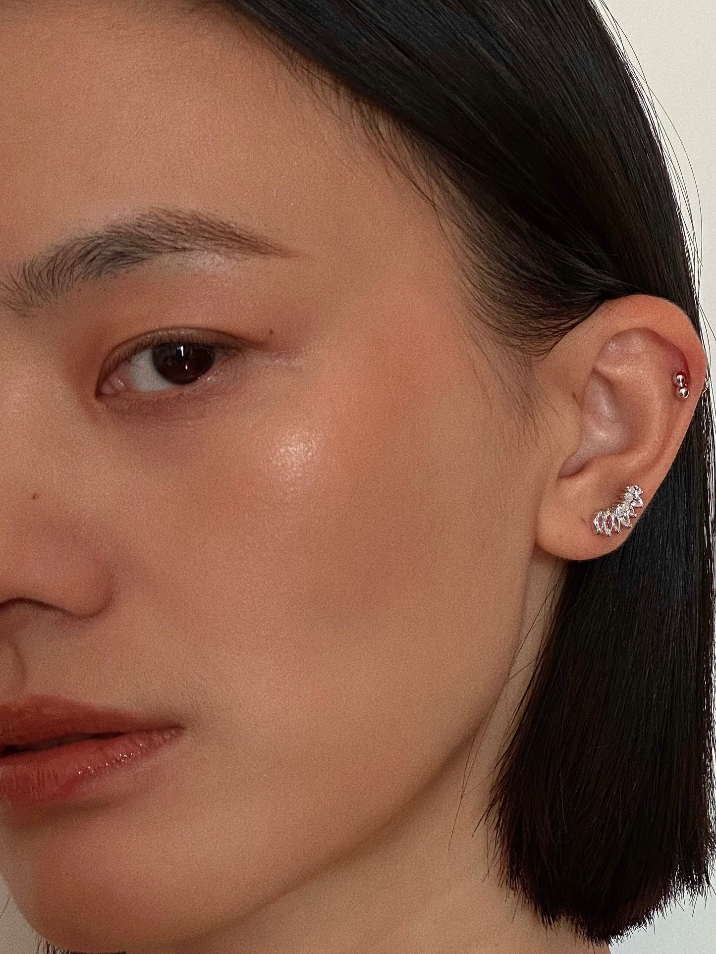 Marquise Curve Flatback Earring